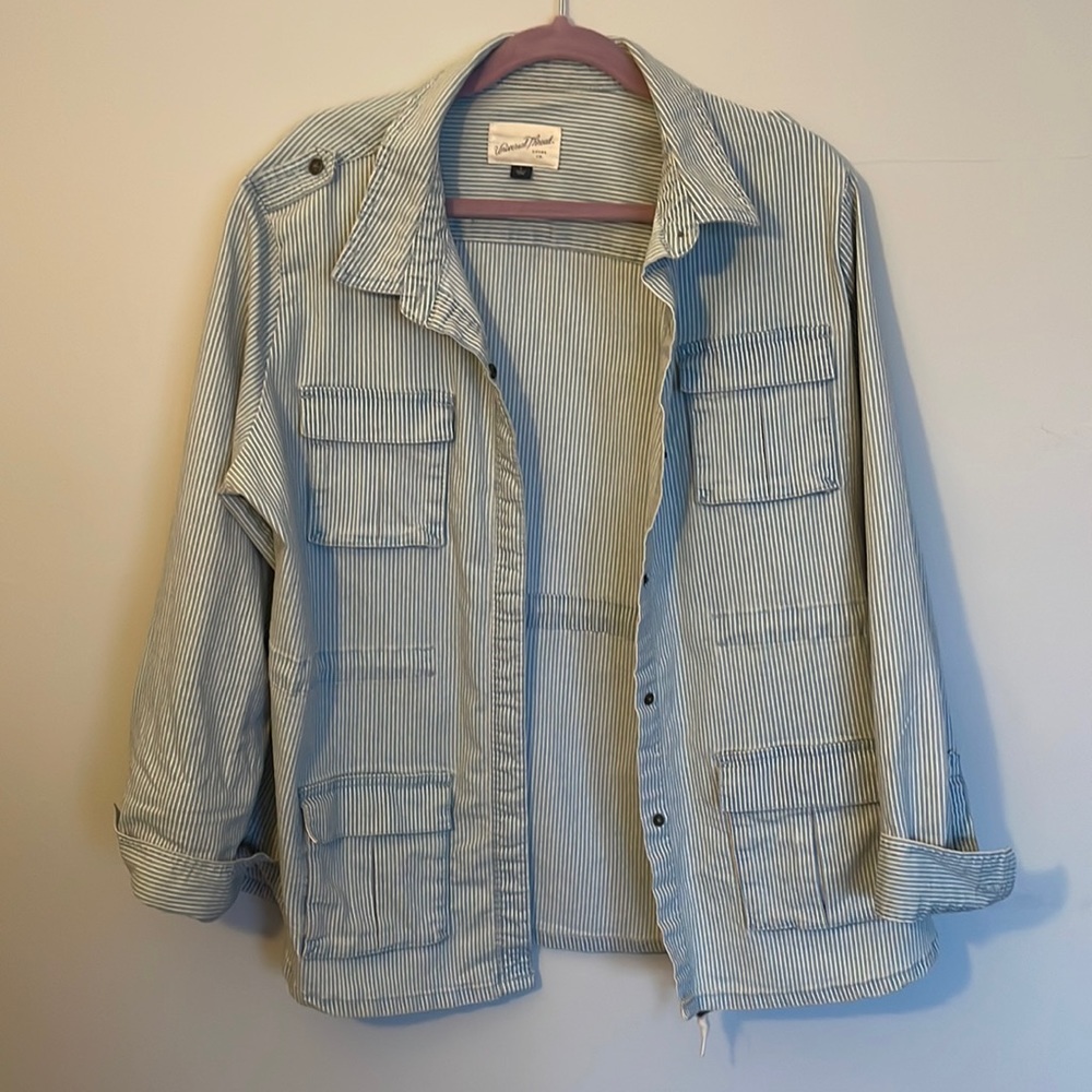 Striped Jean Jacket